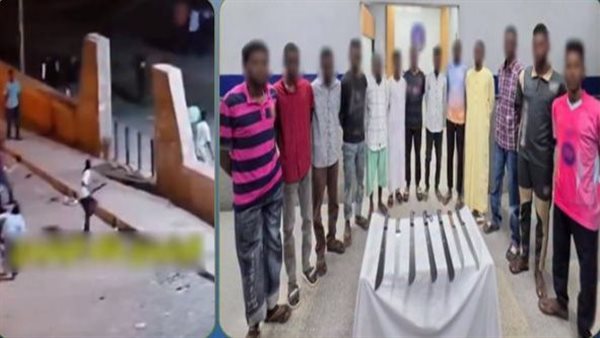خلافات مالية تشعل معركة بالأسلحة البيضاء في أسوان والأمن يضبط 13 شخصًا من طرفيها