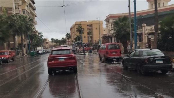 هطول أمطار متوسطة بالإسكندرية ورفع حالة الطوارئ