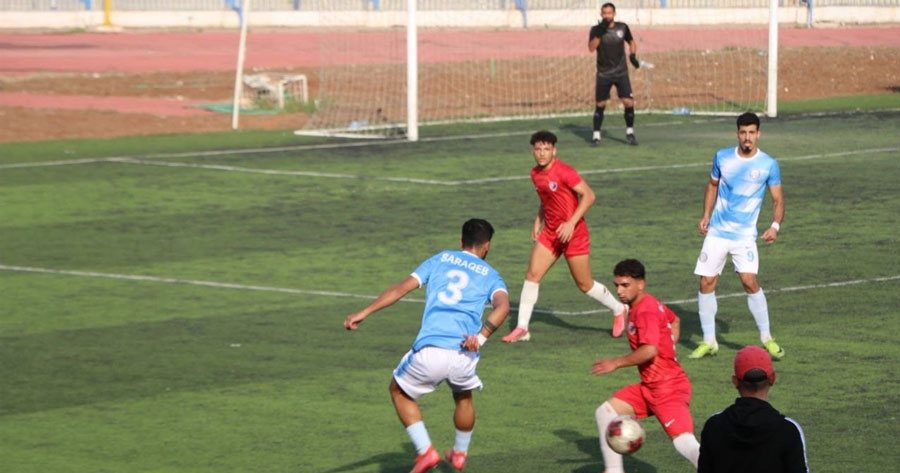 في دوري كرة الأولى عقبات وصعوبات ديرية ومطب في سراقب