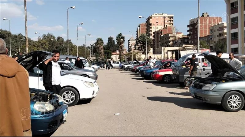 الأسعار تبدأ من 60 ألف جنيه، زحام بسوق السيارات بالإسماعيلية (فيديو وصور)