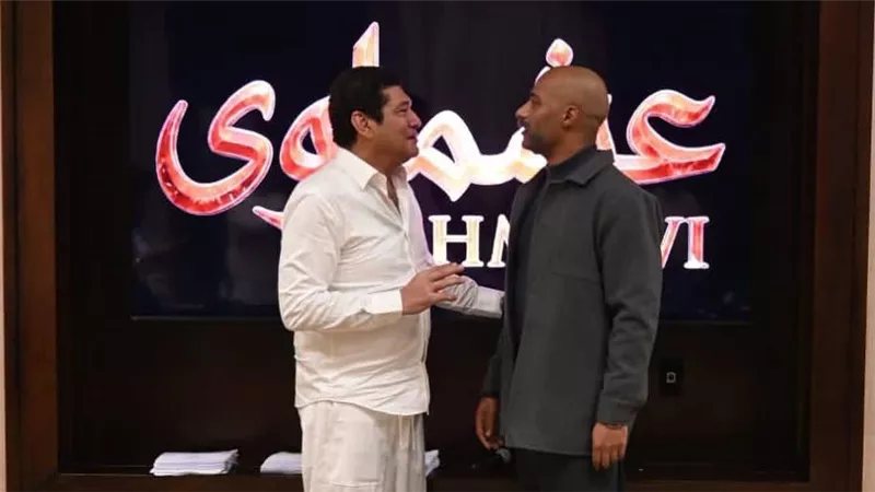 باسم سمرة يروج لمسلسل "عشماوي" بصورة مع محمد رمضان
