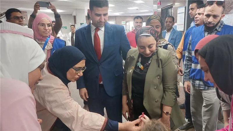 قيادات الصحة بالإسماعيلية تتابع أعمال الحملة القومية للتطعيم ضد الحصبة