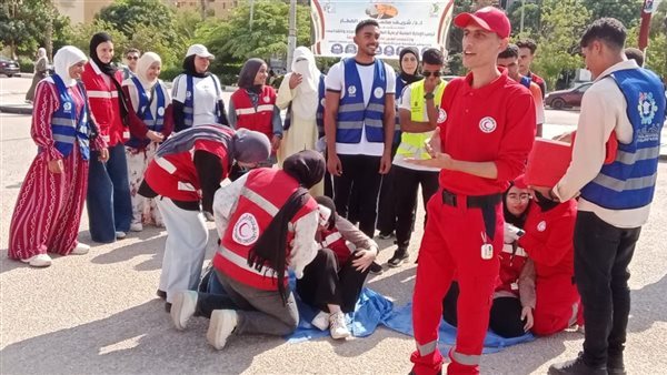 جامعة الفيوم تطلق حملة "Red Week" بالتعاون مع الهلال الأحمر