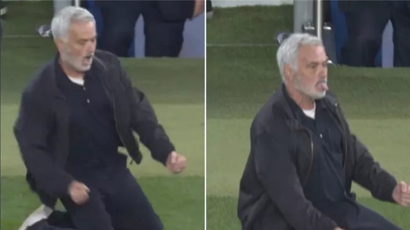 احتفال مورينيو بالفوز على برشلونة يخطف الأضواء في الكلاسيكو (فيديو)