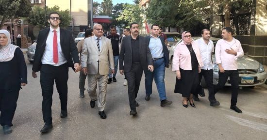 وفد من حزب مستقبل وطن ببنى سويف يزور مصابى حادث الطريق الشرقى القديم