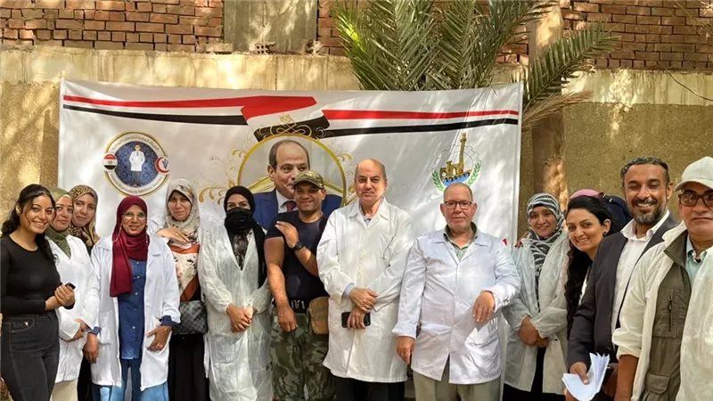 بيطري القليوبية ينظم قافلة مجانية بقرية كفر الصهبي في شبين القناطر