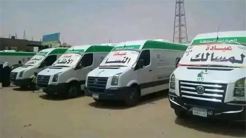 6 تخصصات طبية مجانًا لمدة يومين، "صحة الوادي الجديد" تطلق قافلة علاجية ببولاق