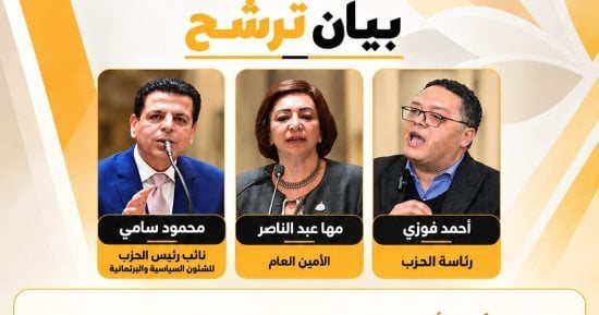 3 قيادات تعلن التوافق على خوض انتخابات «المصرى الديمقراطى».. أحمد فوزى رئيسا