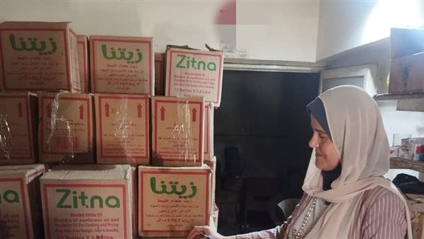 ضبط بدال تمويني استولى على 500 زجاجة زيت و250 كيلو سكر بالإسماعيلية