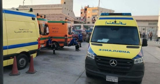 بالأسماء.. مصرع شخص وإصابة 12 فى حادث تصادم على طريق بطريق غارب الزعفرانة