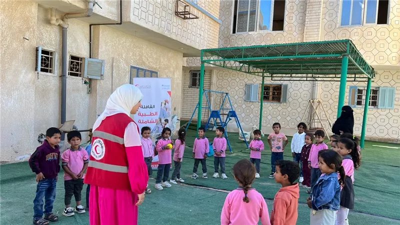 قافلة طبية شاملة، الهلال الأحمر يواصل دعم أهالي الشيخ زويد بشمال سيناء
