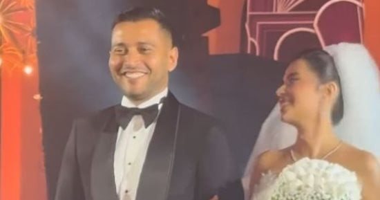 الصور الأولى من حفل زفاف ابن الفنانة صابرين
