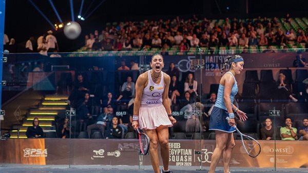 نجمة وادى دجلة هانيا الحمامى تتأهل إلى نصف نهائي بطولة CIB Egyptian Squash Open 2026