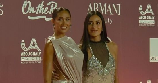 أمينة خليل وريهام عبد الغفور وروجينا فى عرض فيلم بومة بمهرجان الجونة