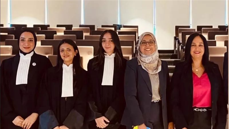 "حقوق القاهرة" تحصد المركز الثاني في المرافعات الحضورية بالمحكمة الصورية العربية لحقوق الإنسان