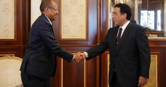 رئيس "الرئاسي الليبي" يبحث مع رئيس مفوضية الاتحاد الإفريقي المصالحة الوطنية