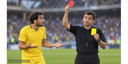 حمراء بعد 17 ثانية الحكم أخرج البطاقة الخطأ!
