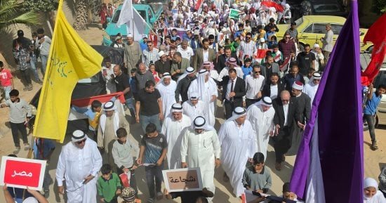 مسيرة طلابية حاشدة تجوب مدينة الشيخ زويد احتفالا بذكرى انتصارات أكتوبر