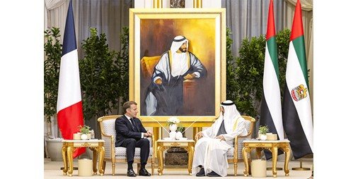 الرئيسان الإماراتي والفرنسي يشهدان إعلان إطار عمل الشراكة الدفاعية الإستراتيجية بين البلدين