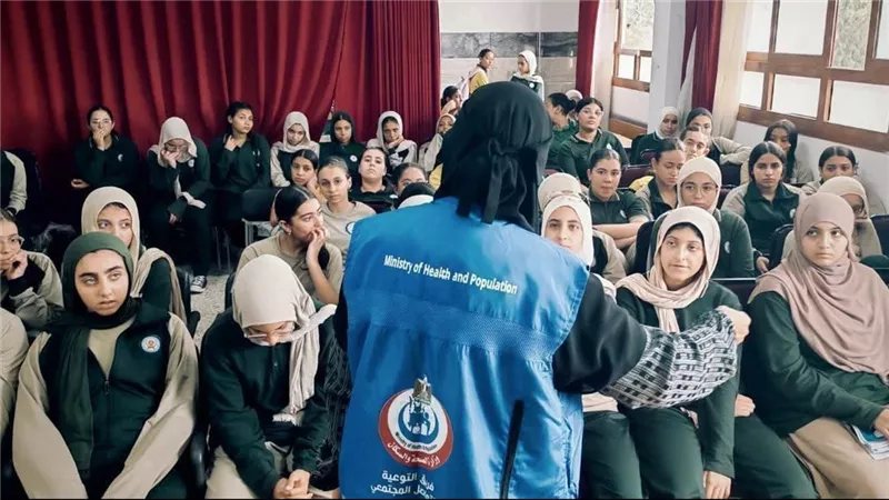 حصبة وزواج أطفال وقيصرية بلا داعٍ، صحة الإسماعيلية تطلق حملة توعية بالمدارس