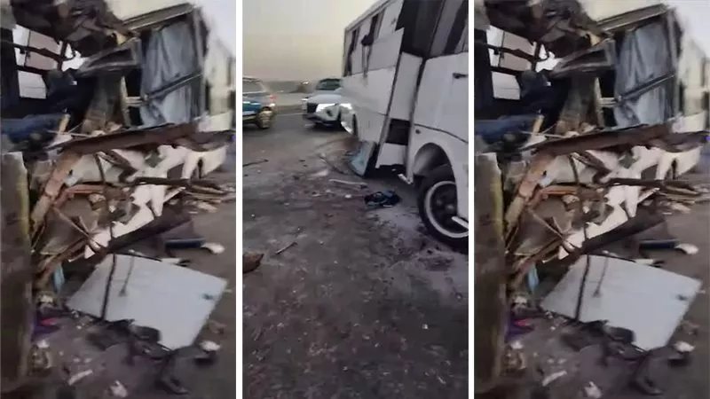 7 مشاهد تكشف تفاصيل حادثي المنيا، 4 ضحايا و60 مصابًا على الطريق الصحراوي الشرقي