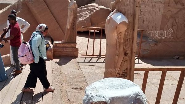 معبد أبو سمبل في أسوان يستعد لاحتفالية تعامد الشمس (صور)