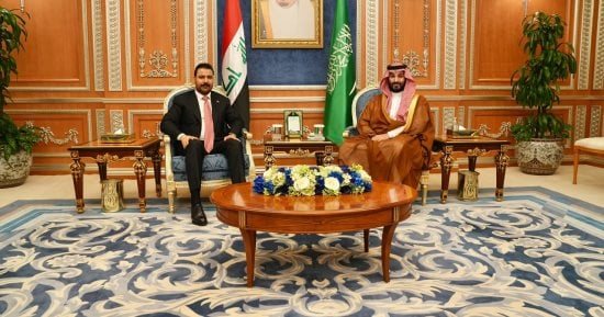 رئيس وزراء العراق للأمير محمد بن سلمان: ملتزمون بمبدأ حسن الجوار