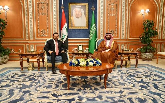 وليّ العهد يعقد مباحثات مع رئيس الوزراء العراقي في الرياض