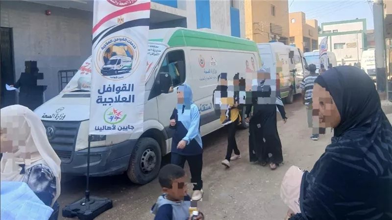 صحة أسيوط تقدم 10 آلاف خدمة طبية مجانية خلال 6 قوافل علاجية