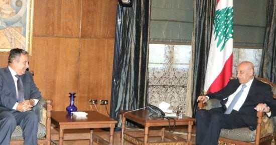 نبيل فهمي خلال لقاء بري: الجامعة العربية تدعم سيادة لبنان واستقراره
