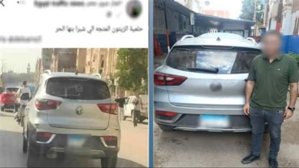 لتفادي المخالفات، ضبط قائد سيارة ملاكي طمس لوحاتها المعدنية في الزيتون