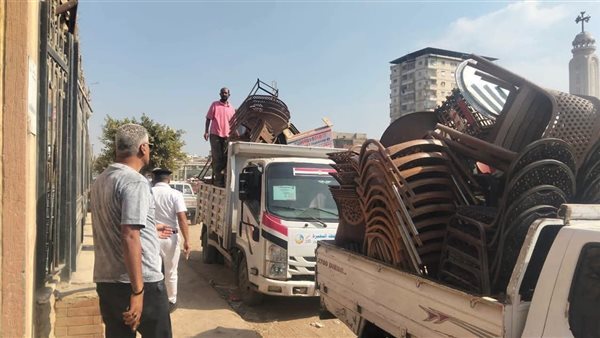 حملات مكثفة بكفر الدوار ترفع 374 حالة إشغال ثابتة ومتحركة من الشوارع