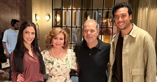 إلهام شاهين ضيفة شرف معاد عشا وتستعيد ذكريات أول فيلم مع عادل إمام