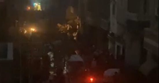 إصابة 5 أشخاص إثر انهيار منزل في مدينة بيلا بكفر الشيخ.. صور