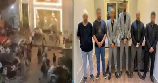 التحقيق مع المتهمين بالتشاجر داخل مطعم بسبب الدور فى العجوزة