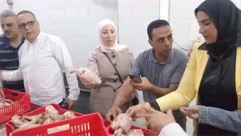 ضبط 5 أطنان من الدواجن غير صالحة للاستهلاك الآدمي في حملة بميت غمر