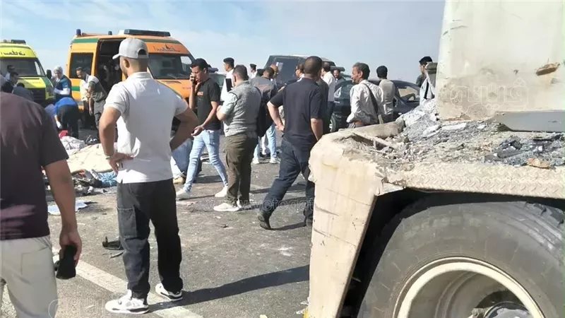 "صحة الفيوم" تكشف أسماء ضحايا الحادث المروع على الطريق الغربي
