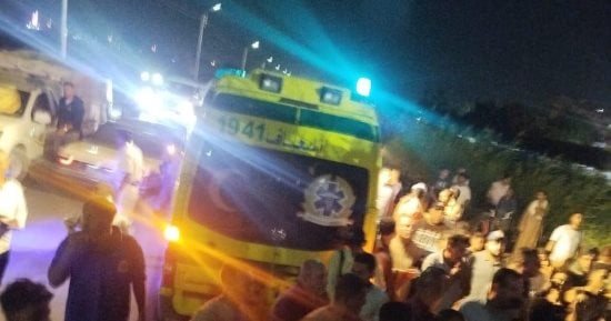 مصرع عروسين وفتاة فى انقلاب سيارة بترعة نجع حمادى بطهطا.. وانتشال جثة العريس