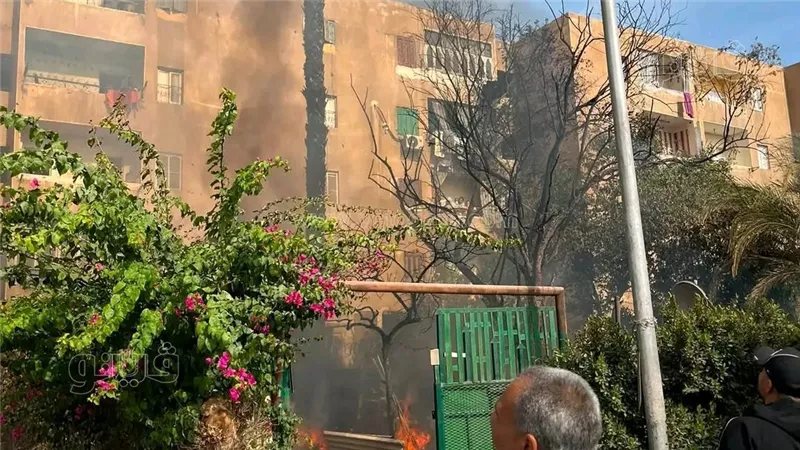 تفاصيل حريق المسطح الأخضر بالمجاورة 44 بالعاشر من رمضان ومطالب بإزالة العشش (صور)