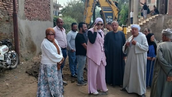 ضبط وصلة صرف صحي غير قانونية بقها