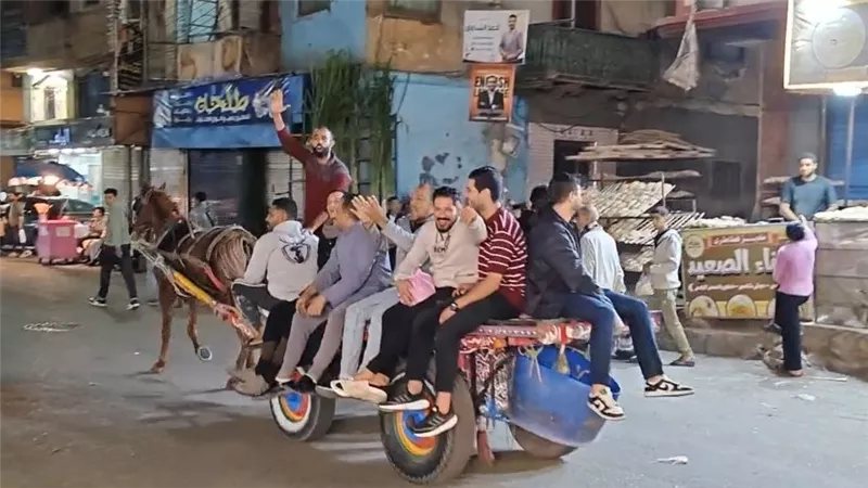 بالليلة الختامية لمولد السيد البدوي، "الكارو" وسيلة المواصلات البديلة لخدمة الزوار بطنطا (فيديو)