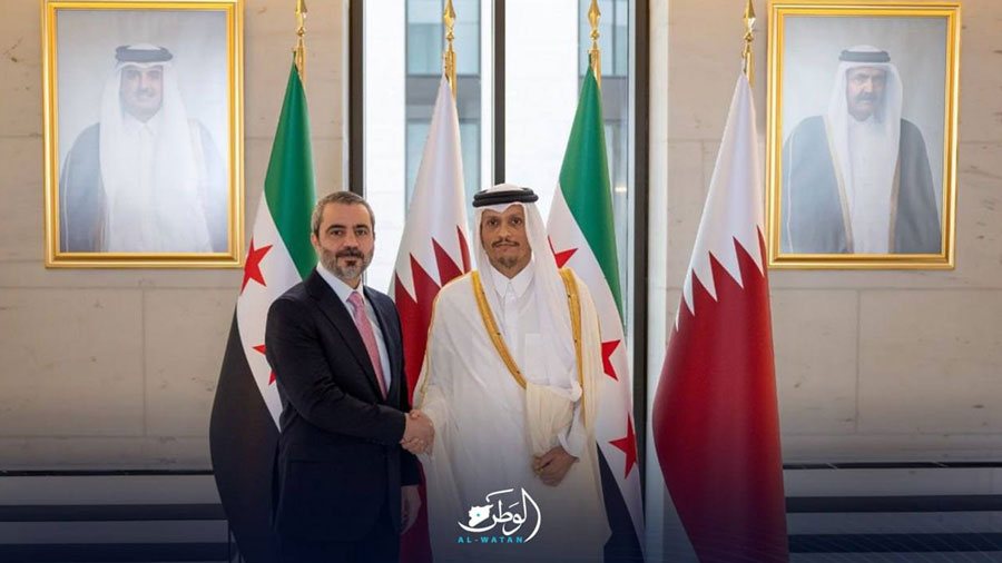 سوريا وقطر تؤكدان أهمية زيادة التنسيق والتشاور المشترك لتعزيز الأمن والاستقرار في المنطقة