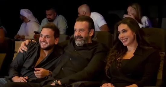 كريم عبد العزيز وياسمين صبرى ومصطفى خاطر يحتفلون بعرض «مطلوب عائليا» فى دبى.. صور