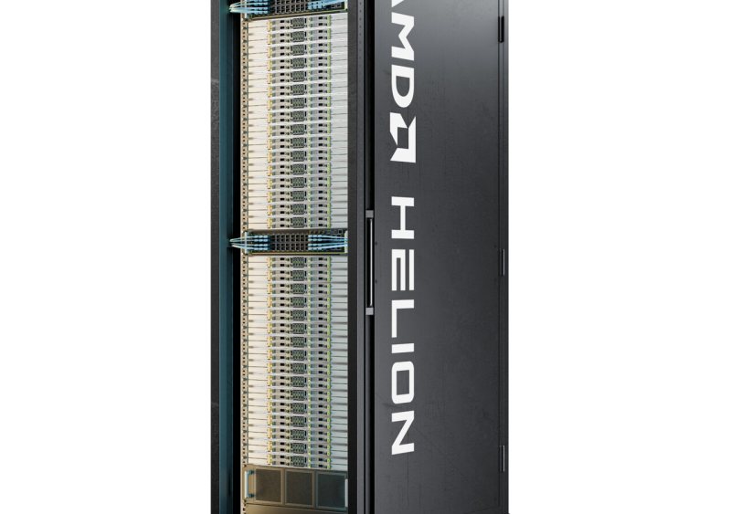 AMD تطرح تصميم Helion لتشغيل وكلاء الذكاء الاصطناعي برف يضم 32768 نواة