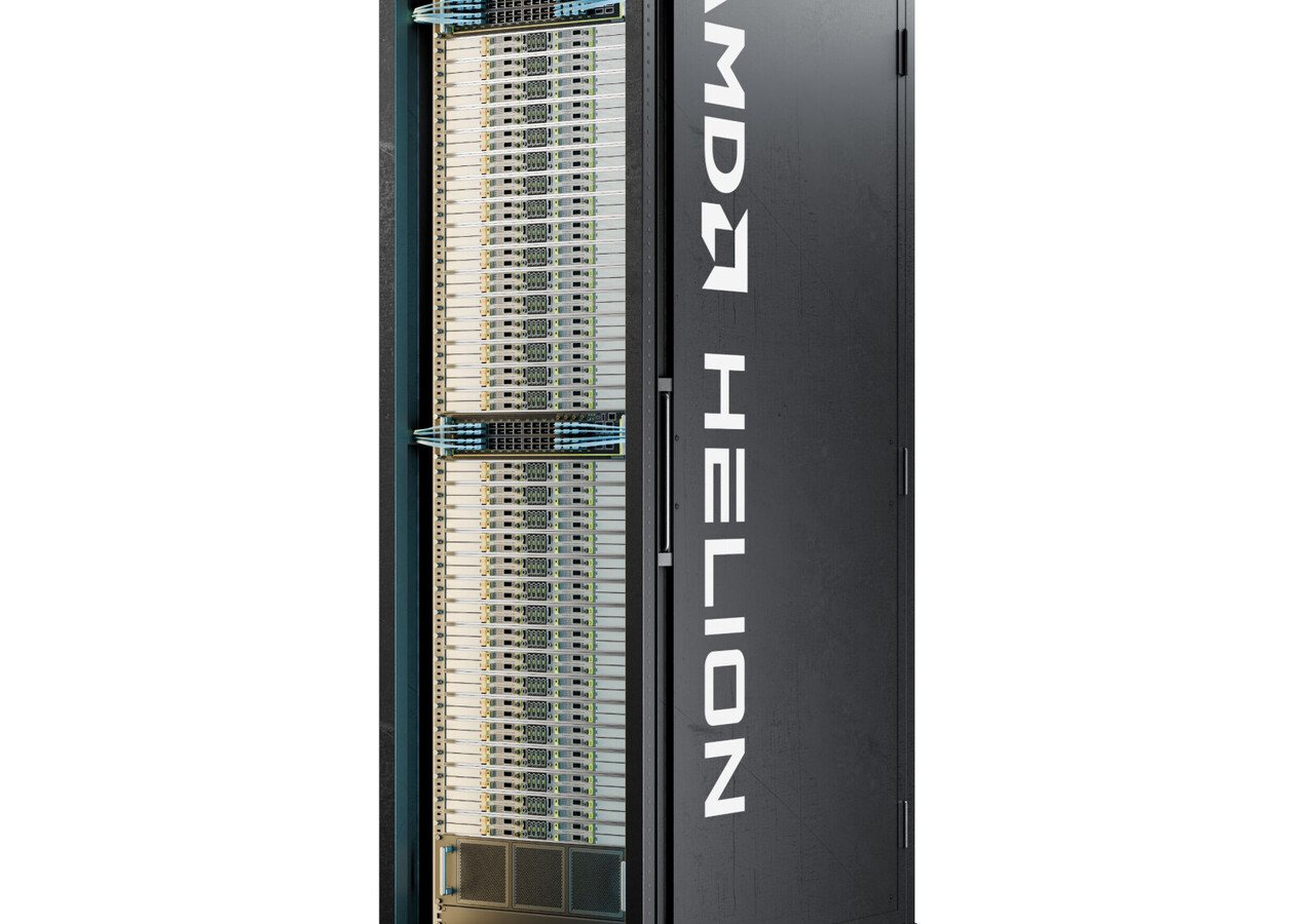 AMD تطرح تصميم Helion لتشغيل وكلاء الذكاء الاصطناعي برف يضم 32768 نواة
