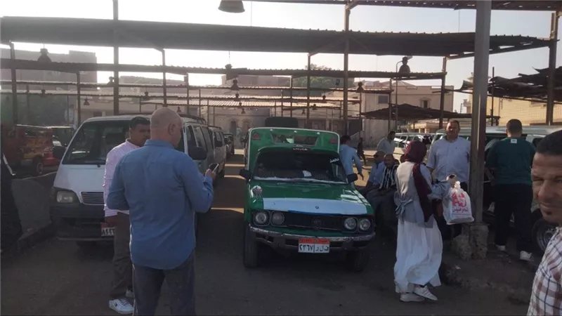 حملة مكبرة علي سيارات الأجرة بمركز طامية بالفيوم