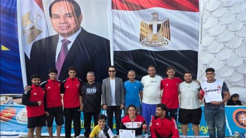 5 ميداليات لأبطال الدقهلية في بطولة الجمهورية للمصارعة الشاطئية برأس البر