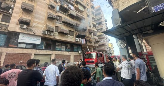 السيطرة على حريق وحدة سكنية بأحد أبراج حي العرب فى بورسعيد