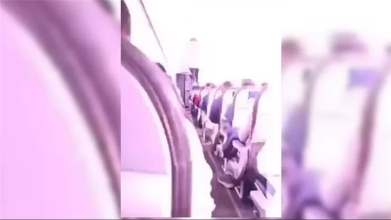 نجت بأعجوبة، لحظة ضرب عاصفة برق عنيفة طائرة قبل هبوطها وإصابة الركاب بالهلع (فيديو)