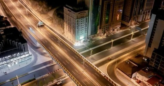إتاحة الحركة المرورية فى امتداد الطريق الدائرى الثالث لمكة المكرمة
